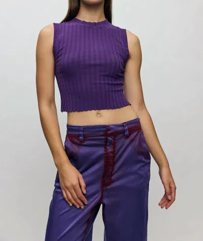 Cotton Citizen Capri Muscle Tank In Iris In Pink