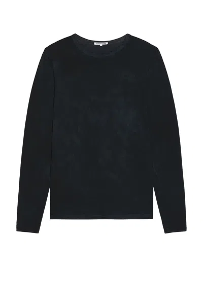 Cotton Citizen Classic Crew Long Sleeve Tee In Vintage Black
