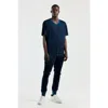 Cotton Citizen Classic V-neck Tee In Vintage Navy