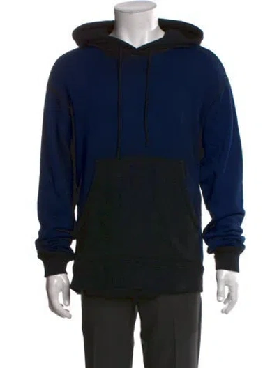 Pre-owned Cotton Citizen Colorblock Pattern Crew Neck Hoodie In Blue