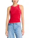 Cotton Citizen Cotton Tank Top In Vintage Crimson