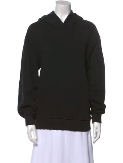 Pre-owned Cotton Citizen Cowl Neck Long Sleeve Sweatshirt In Black