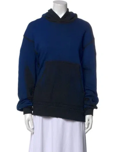 Pre-owned Cotton Citizen Cowl Neck Long Sleeve Sweatshirt In Blue