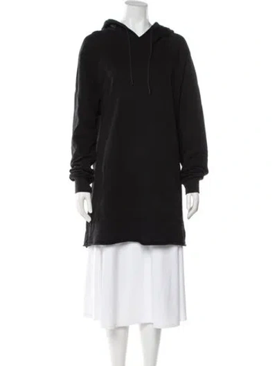 Pre-owned Cotton Citizen Crew Neck Long Sleeve Hoodie In Black