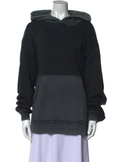 Pre-owned Cotton Citizen Crew Neck Long Sleeve Hoodie In Black