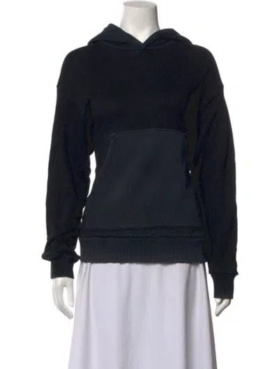 Pre-owned Cotton Citizen Crew Neck Long Sleeve Hoodie In Black