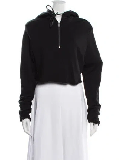 Pre-owned Cotton Citizen Crew Neck Long Sleeve Hoodie In Black