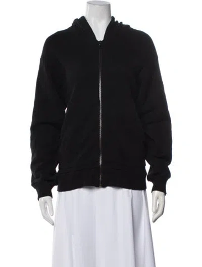 Pre-owned Cotton Citizen Crew Neck Long Sleeve Hoodie In Black