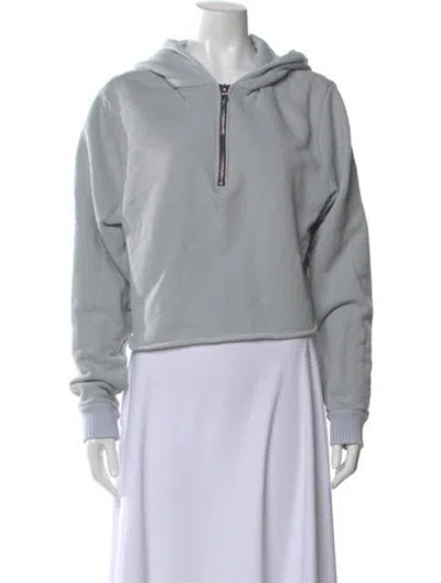Pre-owned Cotton Citizen Crew Neck Long Sleeve Hoodie In Blue