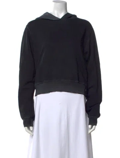 Pre-owned Cotton Citizen Crew Neck Long Sleeve Hoodie In Blue