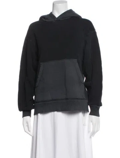 Pre-owned Cotton Citizen Crew Neck Long Sleeve Hoodie In Blue