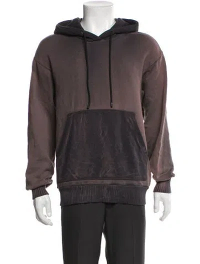 Pre-owned Cotton Citizen Crew Neck Long Sleeve Hoodie In Brown