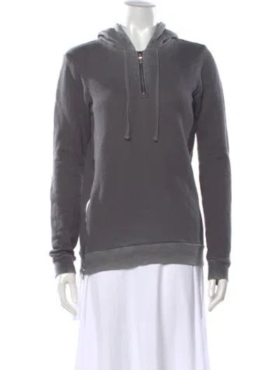Pre-owned Cotton Citizen Crew Neck Long Sleeve Hoodie In Grey