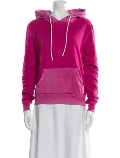 Pre-owned Cotton Citizen Crew Neck Long Sleeve Hoodie In Pink