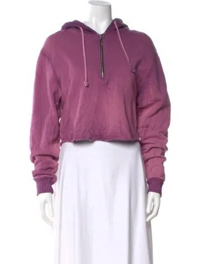 Pre-owned Cotton Citizen Crew Neck Long Sleeve Hoodie In Pink