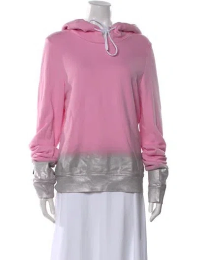 Pre-owned Cotton Citizen Crew Neck Long Sleeve Hoodie In Pink