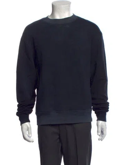 Pre-owned Cotton Citizen Crew Neck Long Sleeve Pullover In Blue