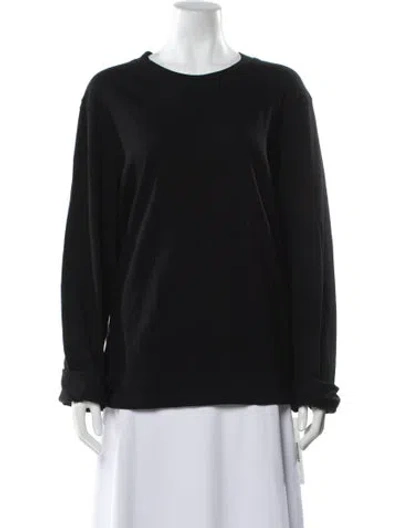 Pre-owned Cotton Citizen Crew Neck Long Sleeve Sweatshirt In Black