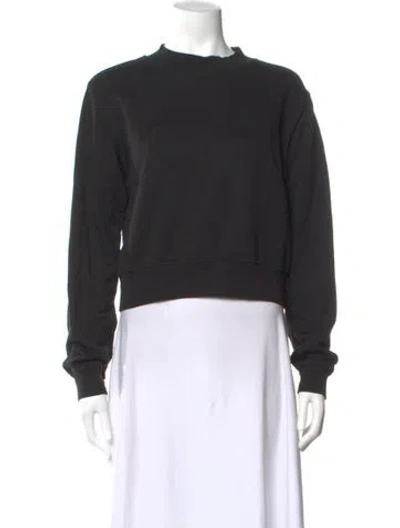Pre-owned Cotton Citizen Crew Neck Long Sleeve Sweatshirt In Black