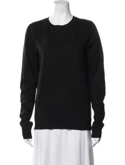 Pre-owned Cotton Citizen Crew Neck Long Sleeve Sweatshirt In Black
