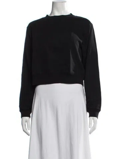 Pre-owned Cotton Citizen Crew Neck Long Sleeve Sweatshirt In Black