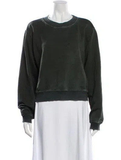 Pre-owned Cotton Citizen Crew Neck Long Sleeve Sweatshirt In Gray