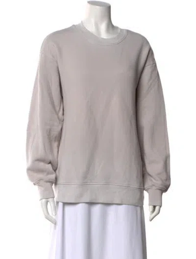 Pre-owned Cotton Citizen Crew Neck Long Sleeve Sweatshirt In Green