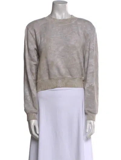 Pre-owned Cotton Citizen Crew Neck Long Sleeve Sweatshirt In Neutral