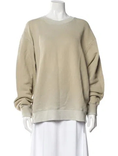 Pre-owned Cotton Citizen Crew Neck Long Sleeve Sweatshirt In Neutral