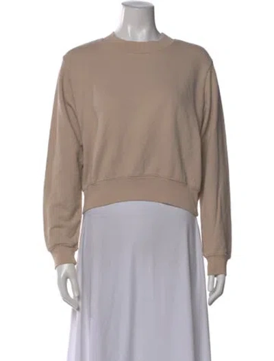 Pre-owned Cotton Citizen Crew Neck Long Sleeve Sweatshirt In Neutral