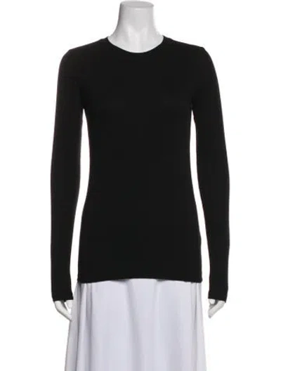Pre-owned Cotton Citizen Crew Neck Long Sleeve Top In Blue