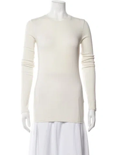Pre-owned Cotton Citizen Crew Neck Long Sleeve Top W/ Tags In Neutrals