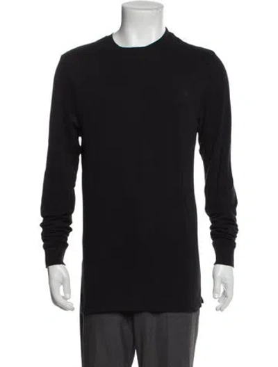 Pre-owned Cotton Citizen Crew Neck Long Sleeve T-shirt In Black