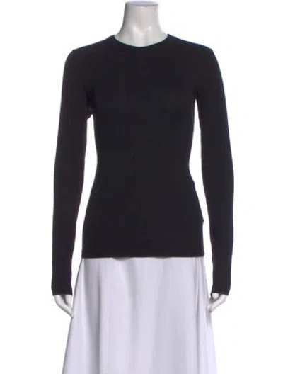 Pre-owned Cotton Citizen Crew Neck Long Sleeve T-shirt In Black