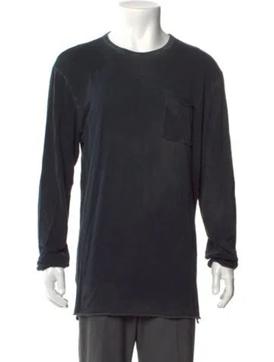 Pre-owned Cotton Citizen Crew Neck Long Sleeve T-shirt In Gray