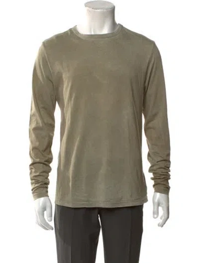 Pre-owned Cotton Citizen Crew Neck Long Sleeve T-shirt In Green