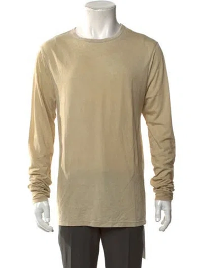 Pre-owned Cotton Citizen Crew Neck Long Sleeve T-shirt In Neutral