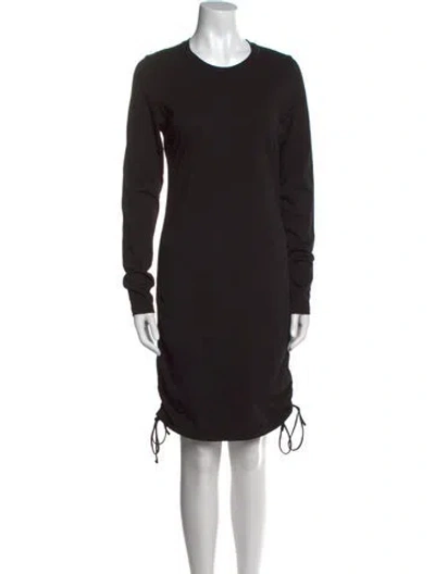 Pre-owned Cotton Citizen Crew Neck Mini Dress In Black