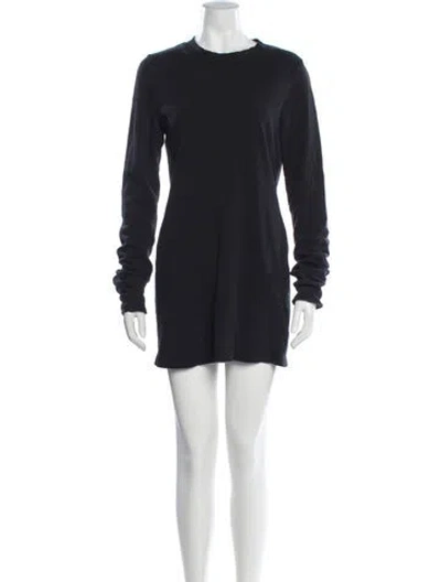 Pre-owned Cotton Citizen Crew Neck Mini Dress In Black