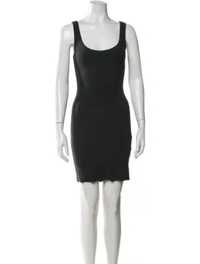 Pre-owned Cotton Citizen Crew Neck Mini Dress In Grey