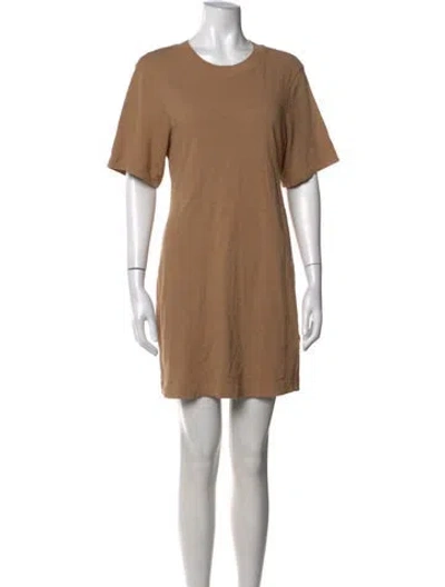 Pre-owned Cotton Citizen Crew Neck Mini Dress W/ Tags In Neutrals