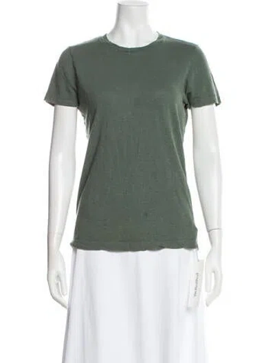 Pre-owned Cotton Citizen Crew Neck Short Sleeve Top In White