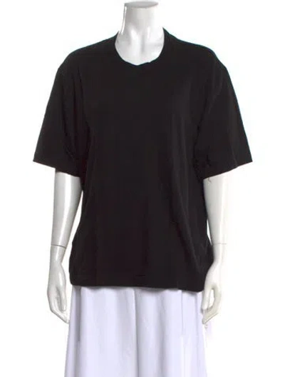 Pre-owned Cotton Citizen Crew Neck Short Sleeve T-shirt In Black