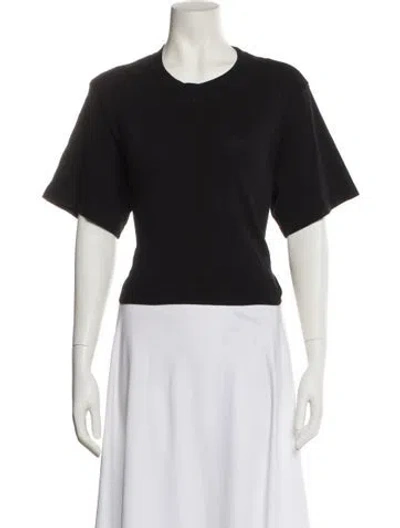 Pre-owned Cotton Citizen Crew Neck Short Sleeve T-shirt In Black