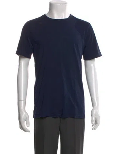 Pre-owned Cotton Citizen Crew Neck Short Sleeve T-shirt In Blue