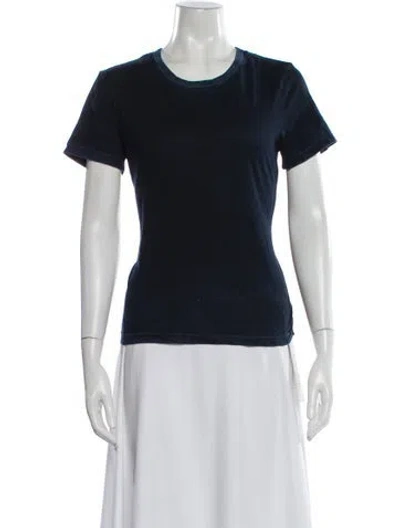 Pre-owned Cotton Citizen Crew Neck Short Sleeve T-shirt In Blue