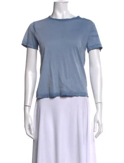 Pre-owned Cotton Citizen Crew Neck Short Sleeve T-shirt In Blue