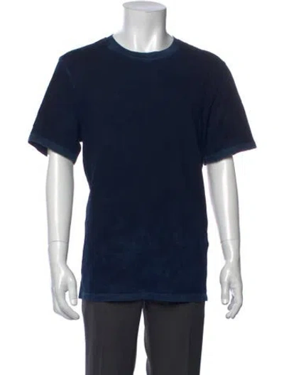 Pre-owned Cotton Citizen Crew Neck Short Sleeve T-shirt In Blue