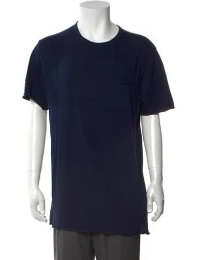 Pre-owned Cotton Citizen Crew Neck Short Sleeve T-shirt In Blue