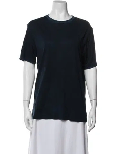 Pre-owned Cotton Citizen Crew Neck Short Sleeve T-shirt In Blue